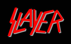 Red Neon Slayer Logo Wallpaper
