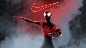 Red Nike Air Jordan Sneakers For Comfort, Style And Durability Wallpaper