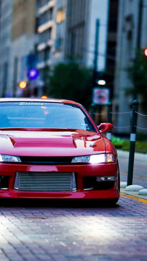 Red Nissan Silvia S13 Wallpaper