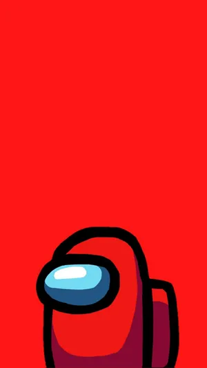 Red On Red Among Us Iphone Wallpaper