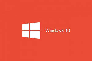 Red Orange Windows 10 Cover Wallpaper