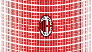 Red Patterned Ac Milan Wallpaper