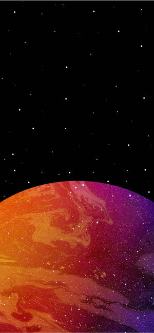 Red Planet In Space Iphone Wallpaper