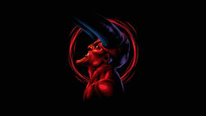 Red Purple Horn Devil Boy Wallpaper