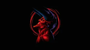 Red Purple Horn Devil Boy Wallpaper