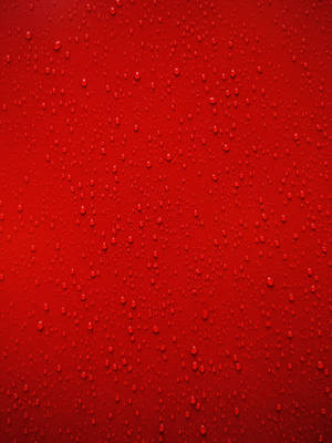 Red Raindrops Aesthetic Pattern Wallpaper