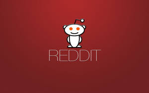 Red Reddit Logo And Title Wallpaper