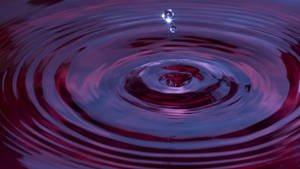 Red Rippling Liquid Wallpaper