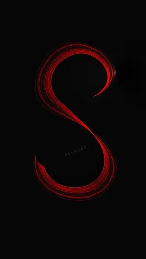 Red S Letter Wallpaper