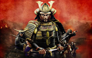 Red Samurai Shogun 2 Promo Wallpaper