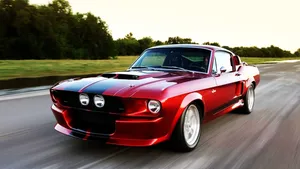 Red Shelby Ford Mustang Wallpaper