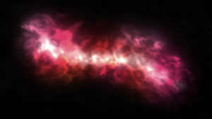 Red Space White Pink Smoke Wallpaper