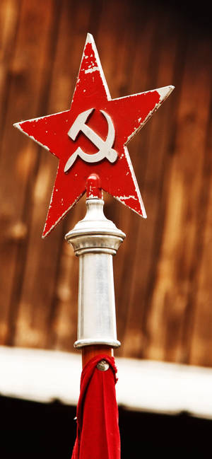 Red Star With Hammer And Sickle Wallpaper