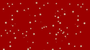 Red Stars Christmas Laptop Wallpaper