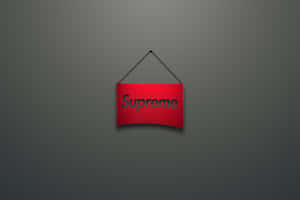 Red Supreme Logo Wallpaper