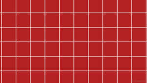 Red Tiled Wallpaper With White Squares Wallpaper
