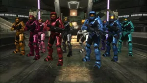 Red Vs Blue Lead By Sarge And Church Wallpaper