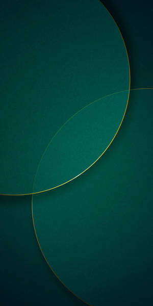 Redmi 9 Dark Green Circle Lines Wallpaper