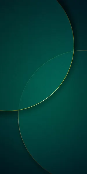 Redmi 9 Dark Green Circle Lines Wallpaper