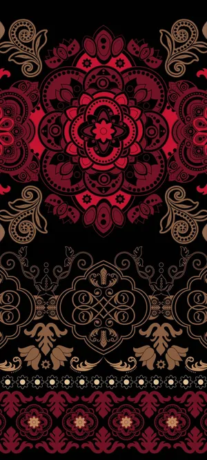 Redmi Note 10 Intricate Floral Pattern Wallpaper