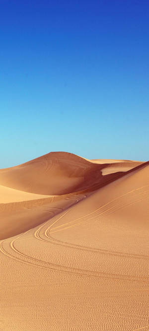Redmi Note 10 Tracks On Desert Sand Wallpaper