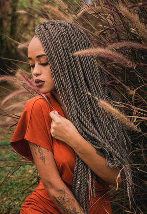 Reeds Braids Wallpaper