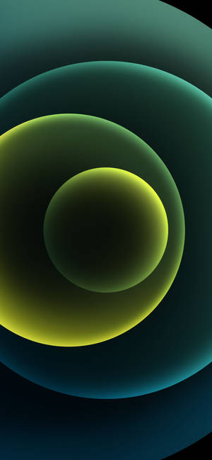 Refined Elegance With Iphone 12 Stock In Dark Green Wallpaper