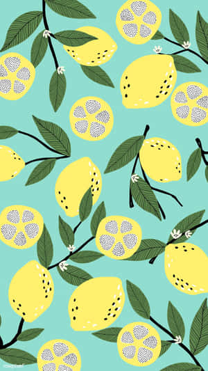 Refresh & Recharge With Lemon Iphone Wallpaper