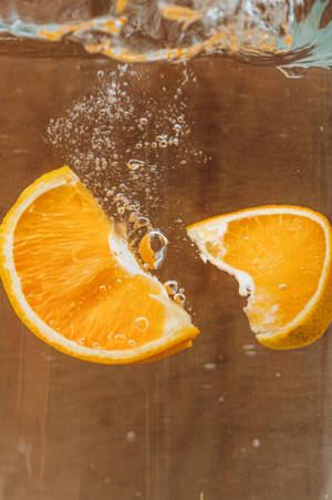 Refreshing Orange Infused Water Wallpaper