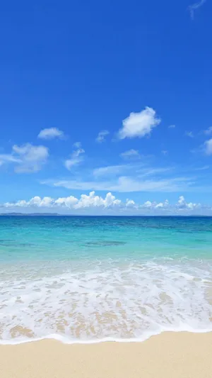 Relax, Unwind And Enjoy The Natural Beauty Of Summer At The Beach Wallpaper