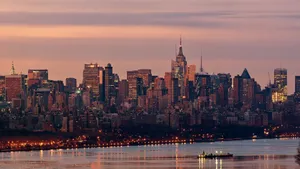 Relaxing New York Skyline View Wallpaper