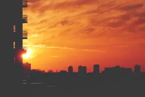 Relaxing Sunset Over A Calm Lake Wallpaper