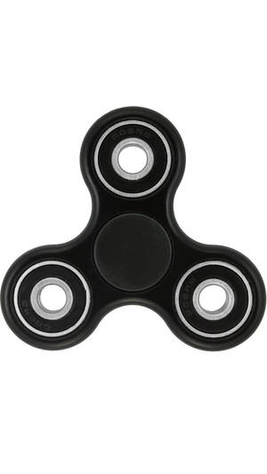 Relaxing With A Black Fidget Toy Wallpaper