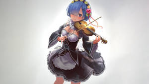 Rem Playing Violin Wallpaper