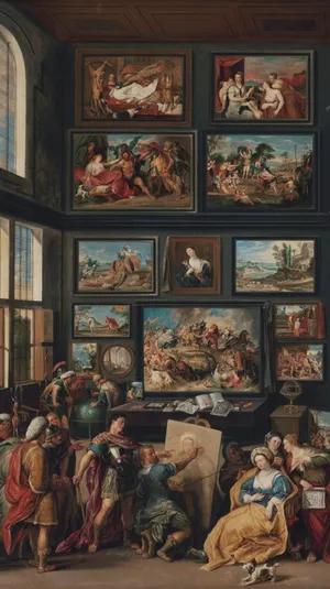 Renaissance Aesthetic Art Of Europe Wallpaper