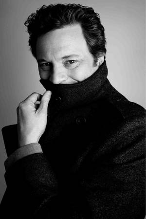 Renowned English Actor Colin Firth Starring In British Vogue Shoot Wallpaper