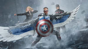 Representing Freedom And Justice- Captain America Wallpaper