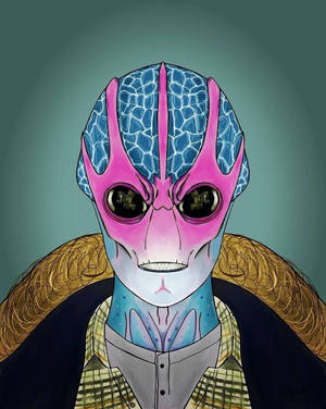 Resident Alien Digital Drawing Wallpaper