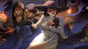 Resident Evil 8 Alcina And Witches Wallpaper