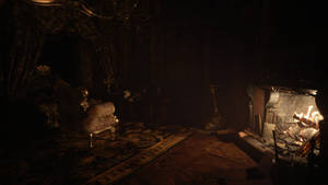 Resident Evil 8: Dimitrescu Fireplace Wallpaper