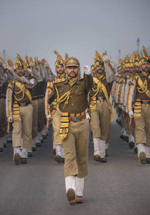 Resplendent Indian Police Uniforms Wallpaper