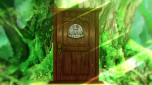 Restaurant To Another World Door Wallpaper