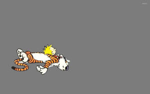 Resting Calvin And Hobbes Wallpaper