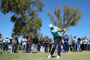 Retief Goosen Swinging His Golf Club Wallpaper