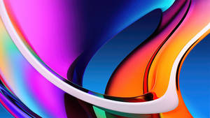 Retina Imac Colorful Curves Wallpaper