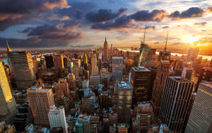Retina New York City Sunset Wallpaper