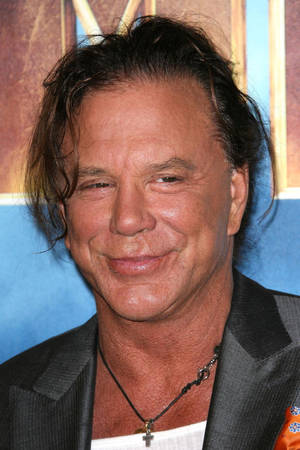 Retired Boxer Mickey Rourke At Iron Man 2 Photocall Wallpaper