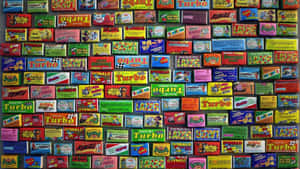 Retro 80s Aesthetic Gums Wallpaper