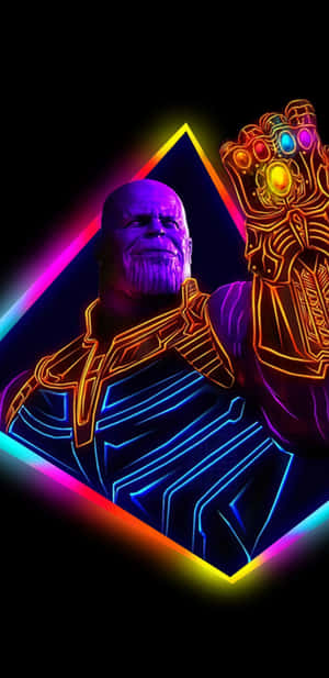 Retro 80s Aesthetic Thanos Wallpaper