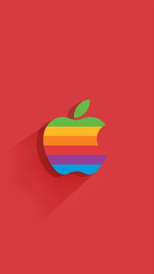 Retro Apple Logo 1080 X 1920 Wallpaper